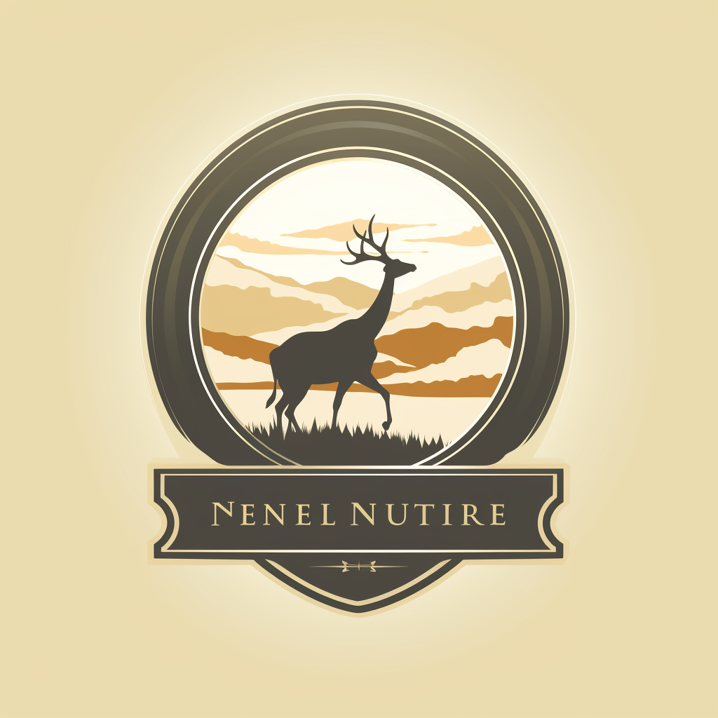 4. Elegant wildlife silhouette with event ticket