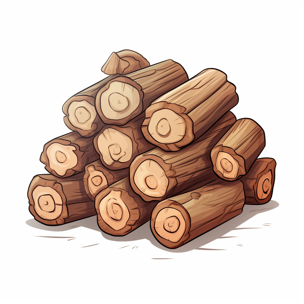 Pile of Wood Logs Image