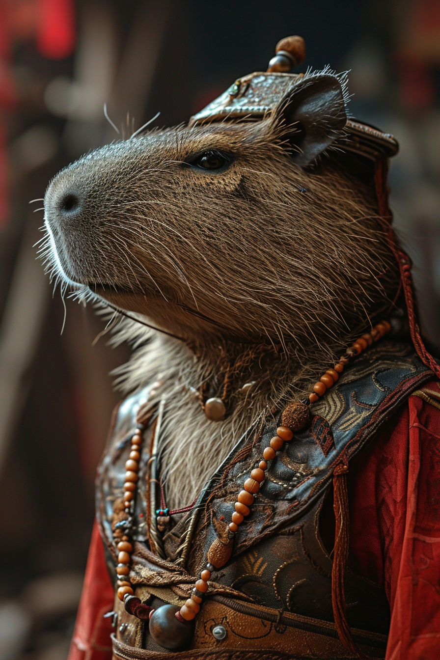 4. Detailed ALT Text for Capybara in Ultramarathon Gear