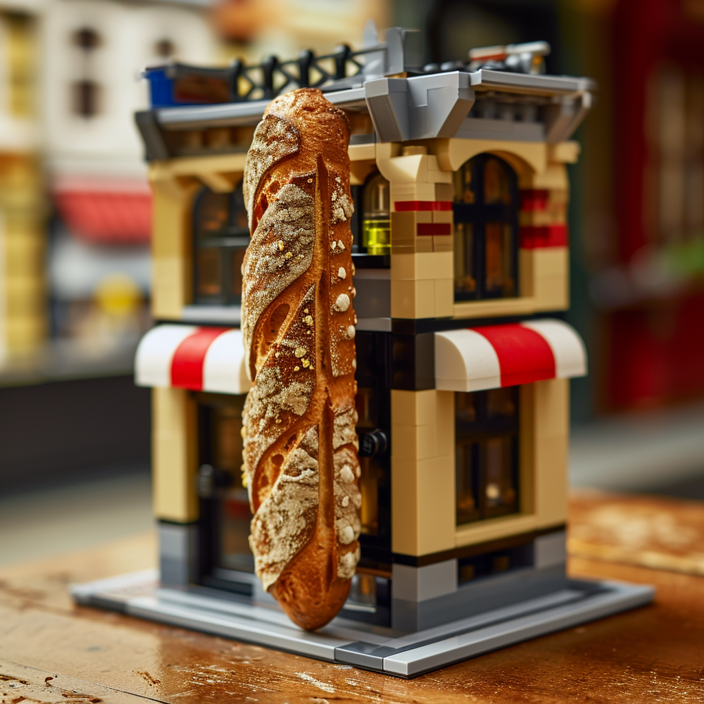 4. Image of LEGO package with baguette builder set