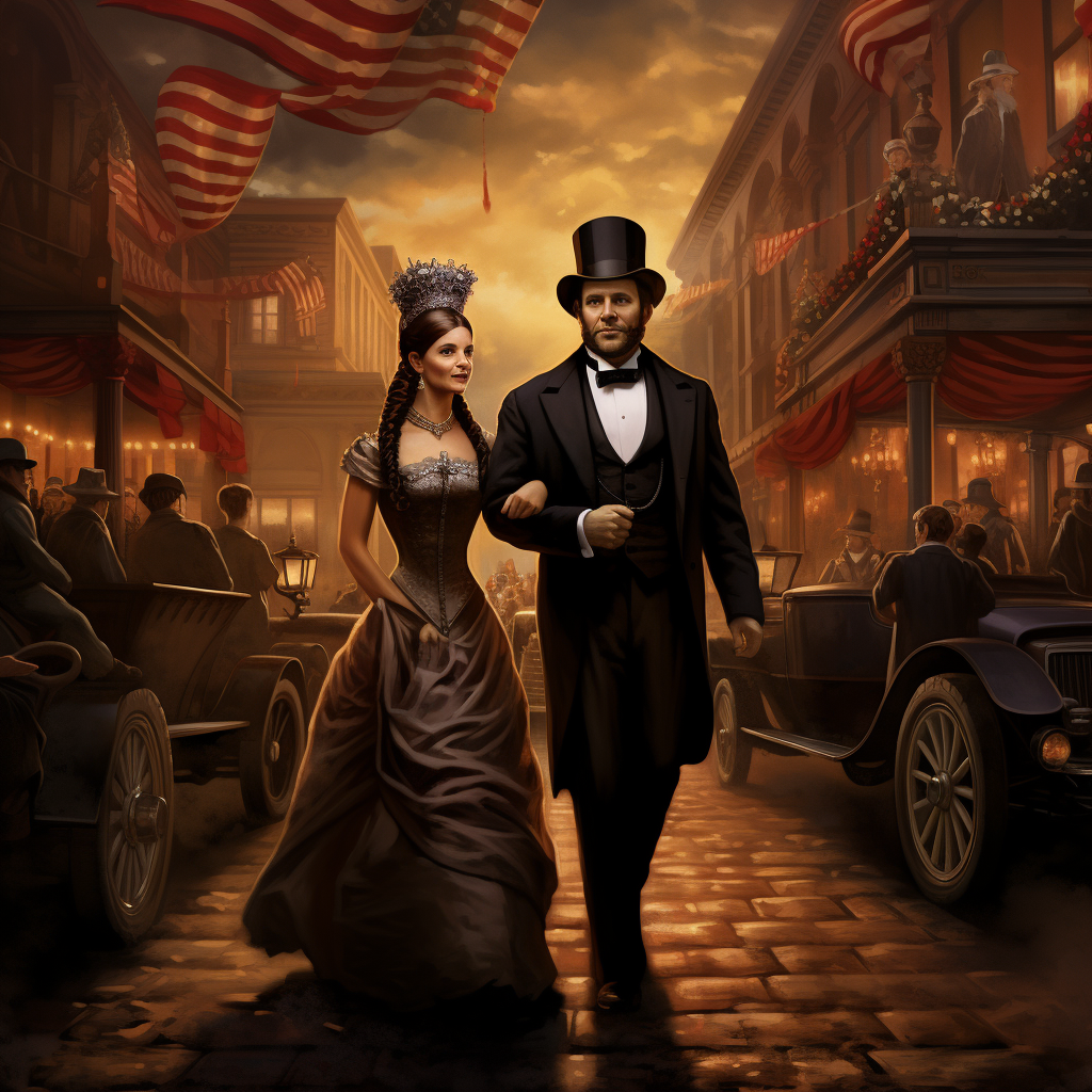 4. Image of Abraham Lincoln and Mary Todd Lincoln at Ford's Theatre