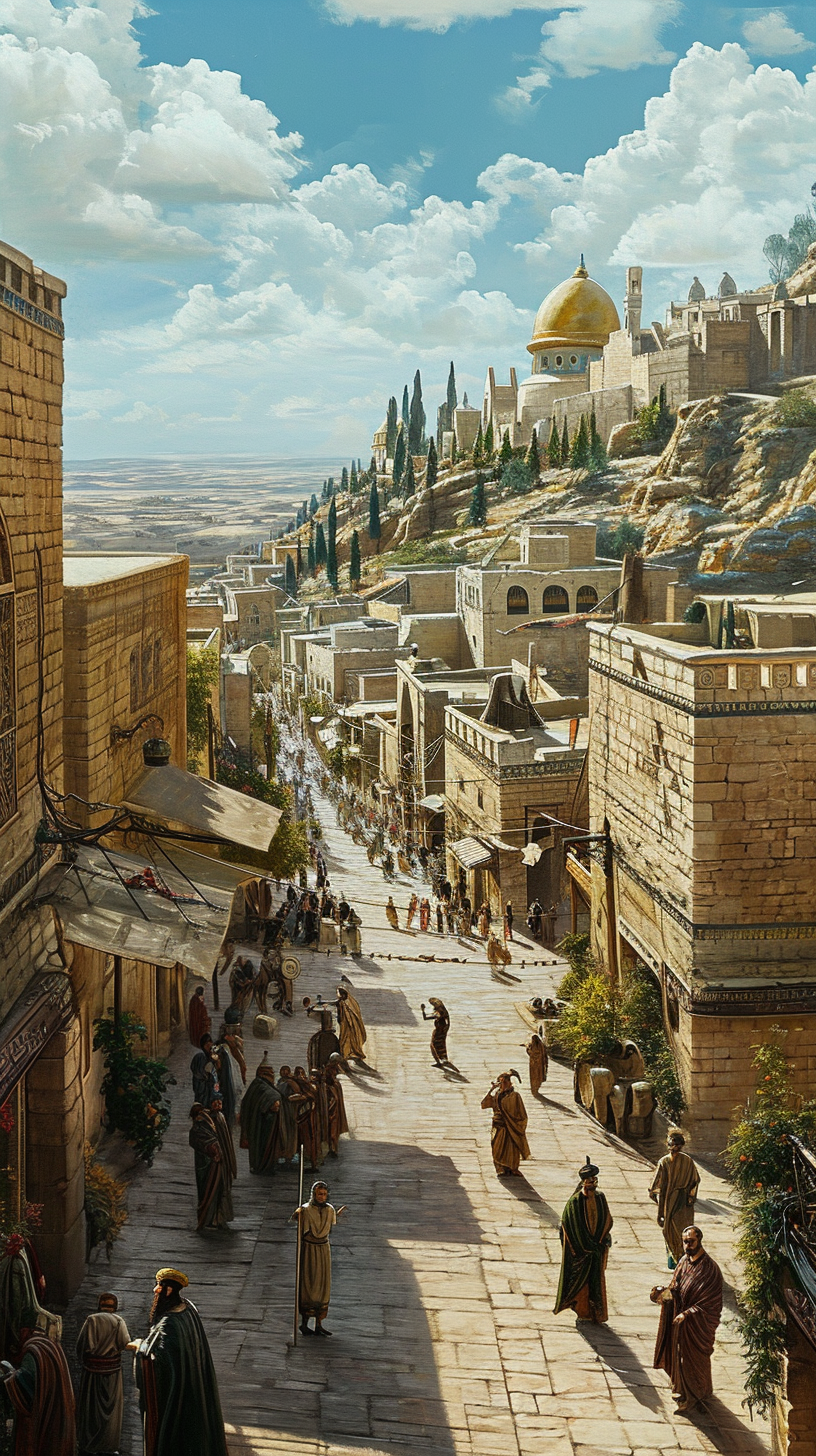 4. Magnificent Jerusalem captured in striking image.