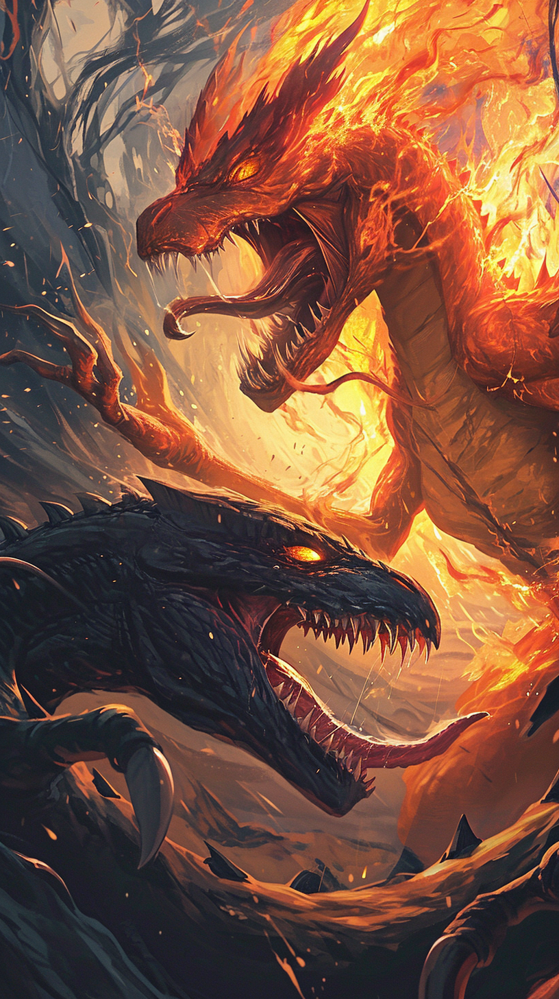 Angry Charizard and Venom