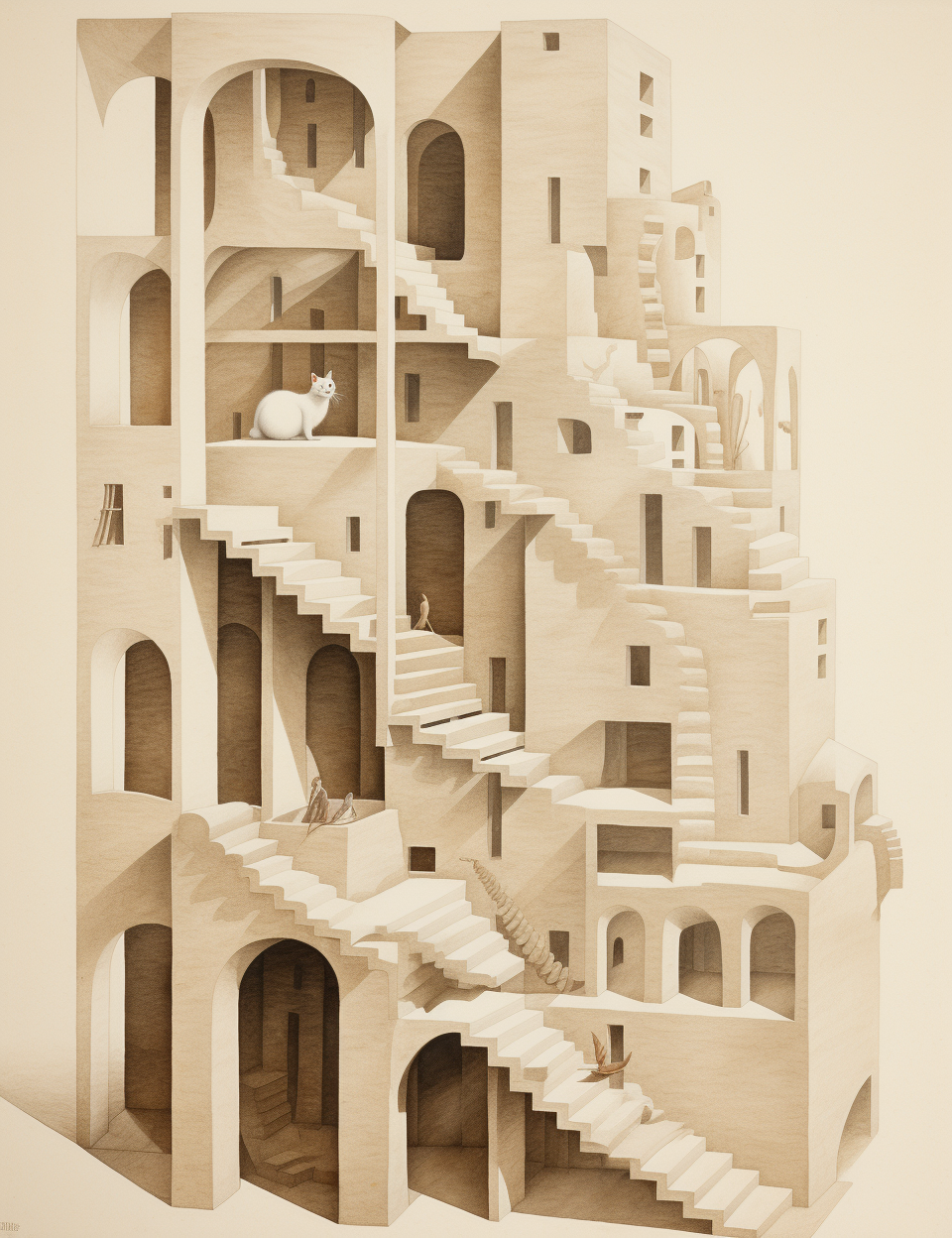 4. Unique and captivating art with Escher artist style