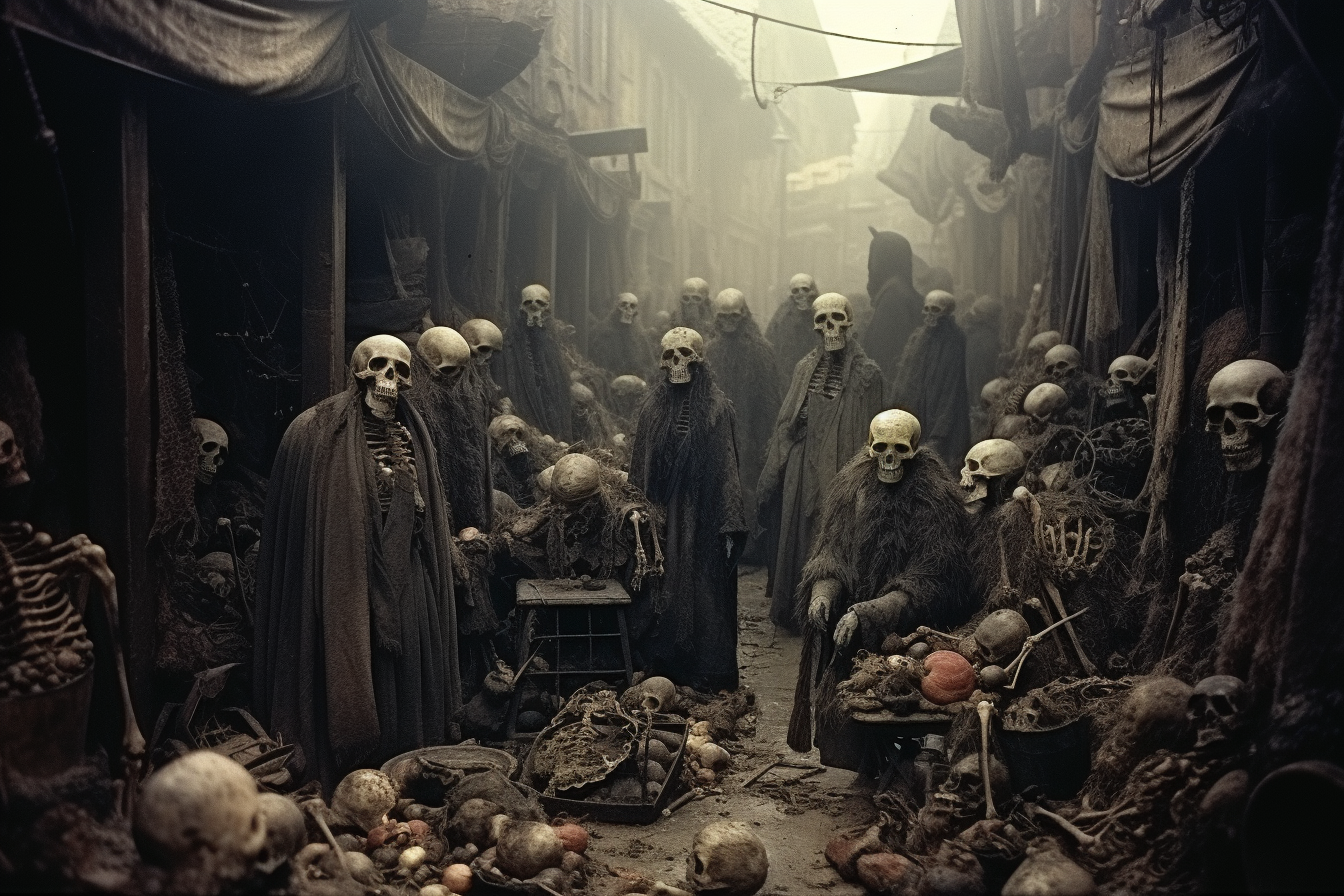 Zombies and skeletons in Turkish market