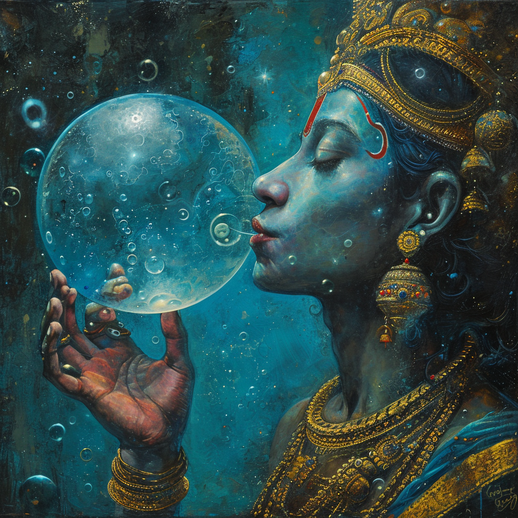 Image of Bubbles in Vishnu's Mouth