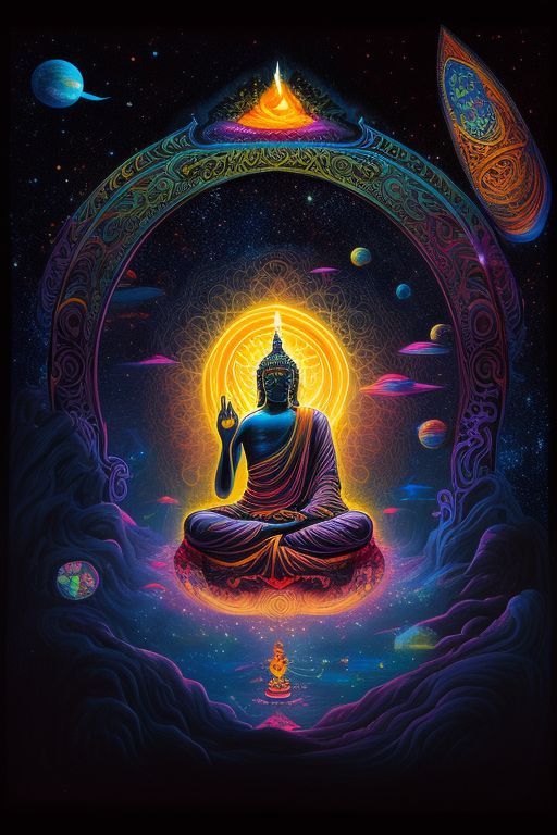 4. Reflection of Cosmic Buddha in Space