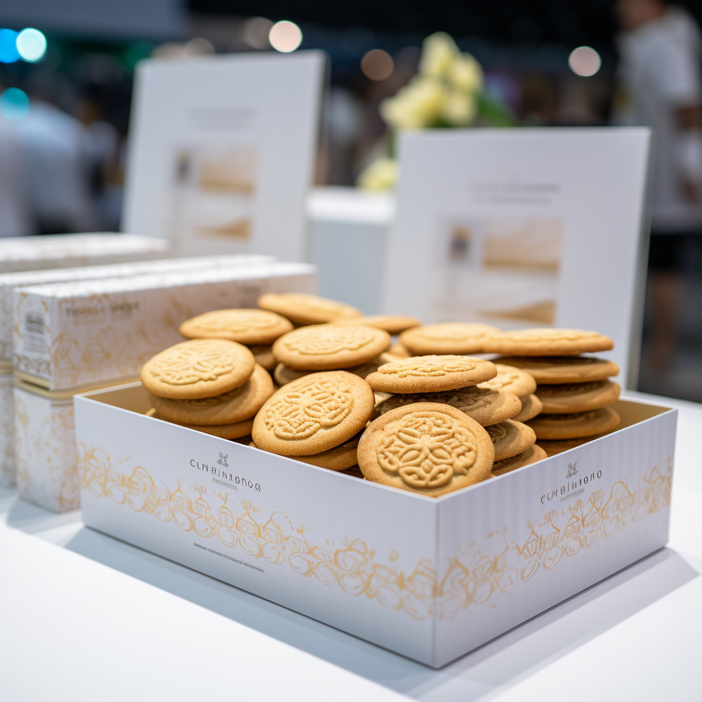 4. Delicate and Sophisticated White Filled Biscuits