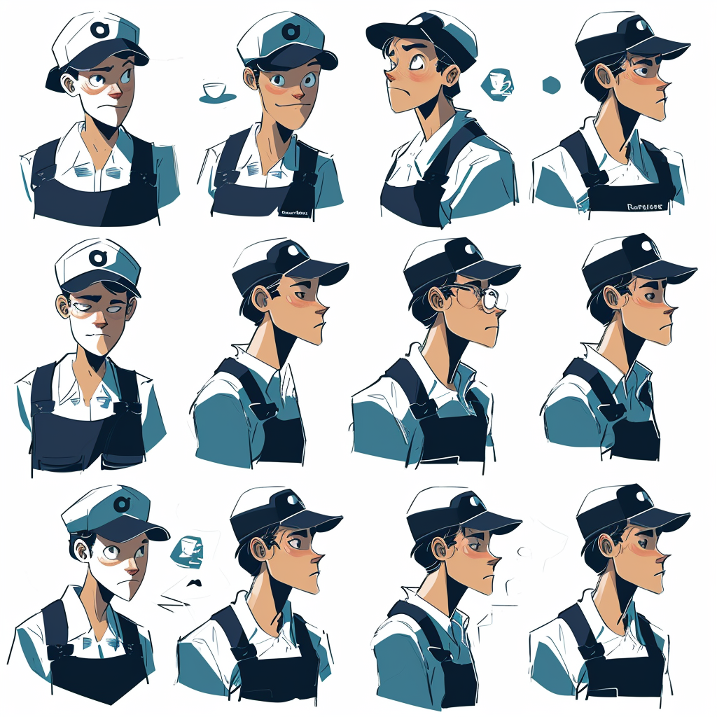 4. Character sheet of factory worker