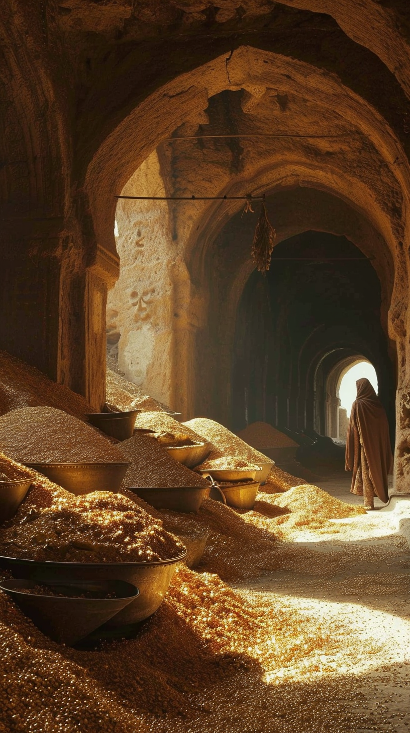 4. Realistic Image of Mali Empire's Gold Storage