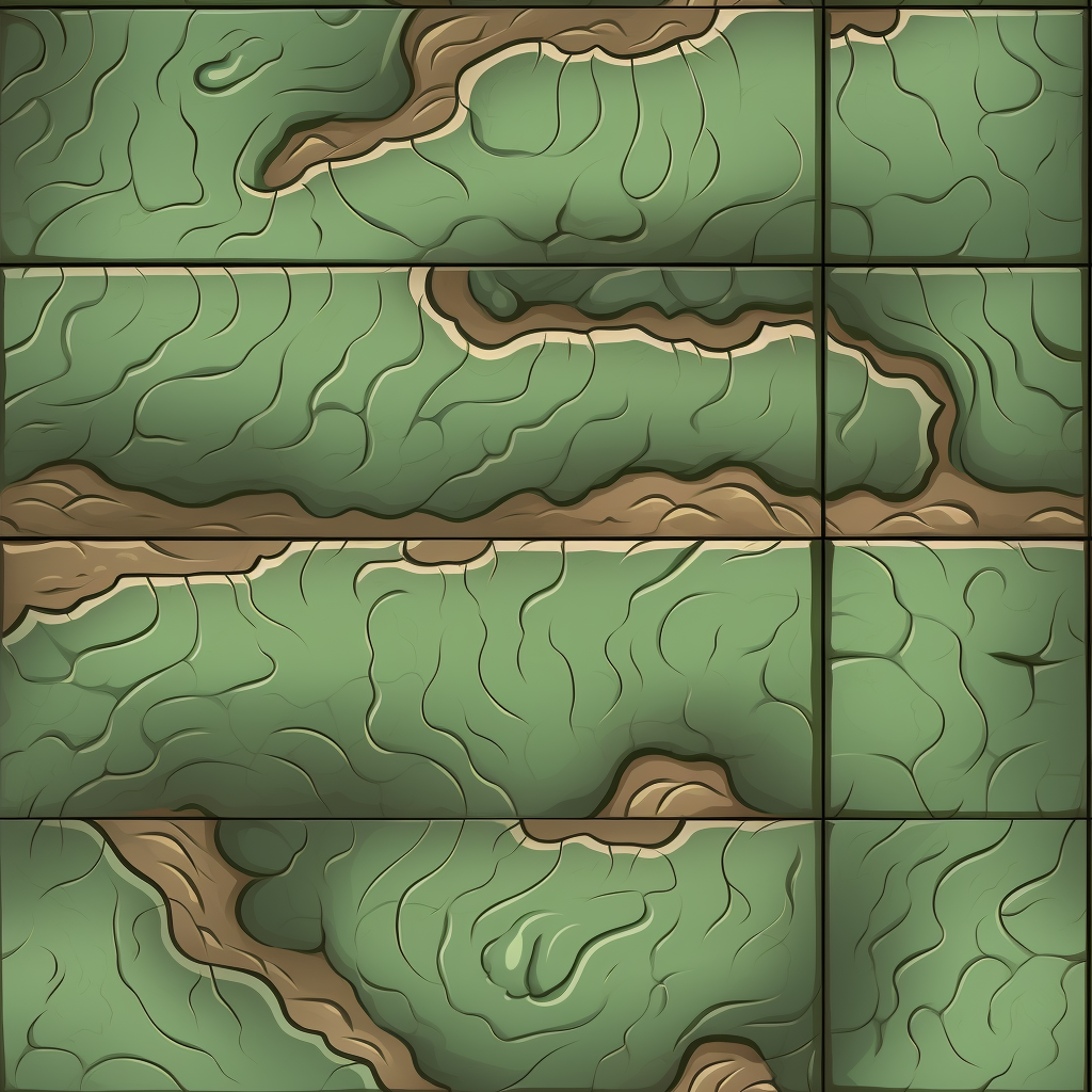 Repetitive ground texture for game