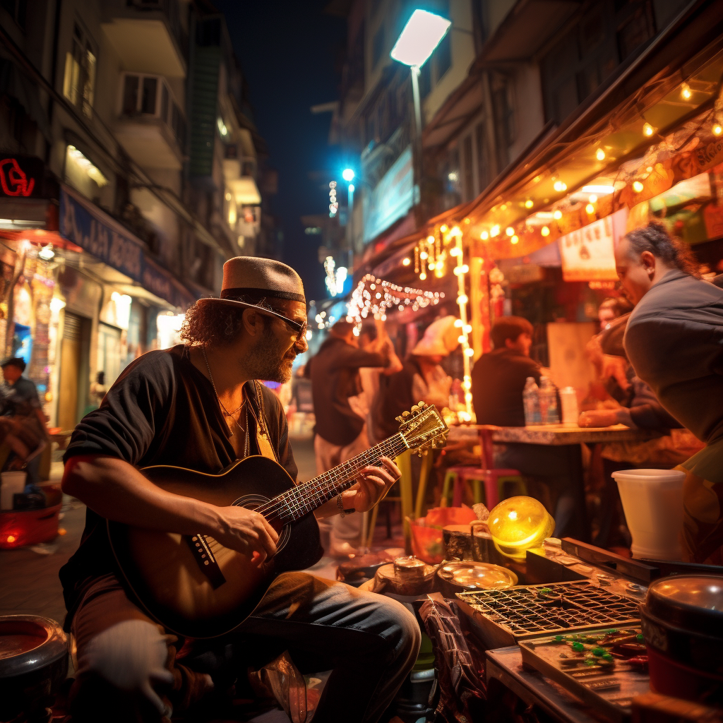 4. Colorful street festival food image