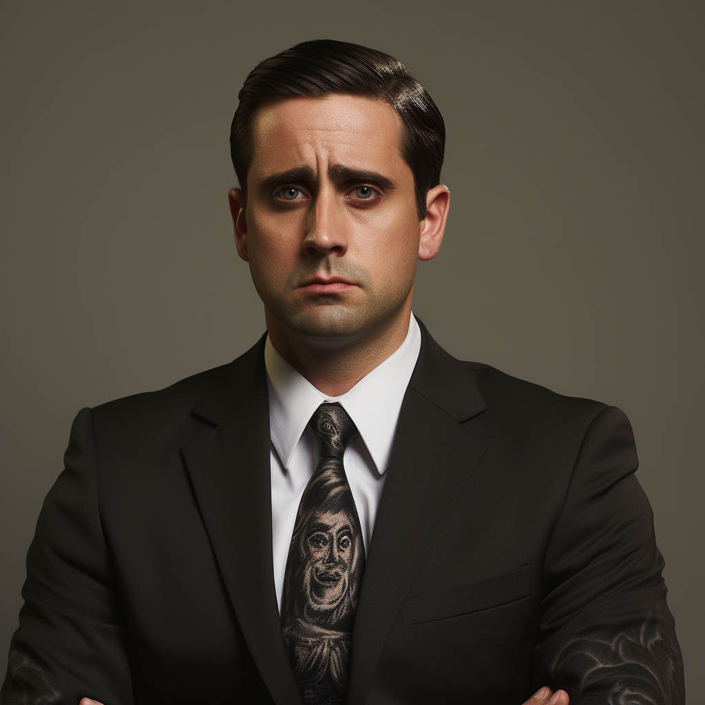 Steve Carell with tattoos