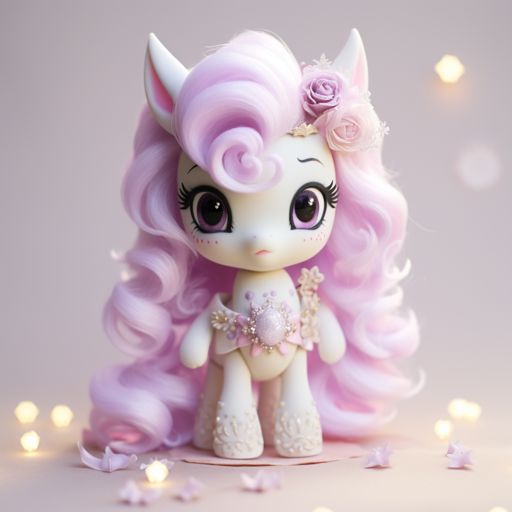 4. Cute unicorn chibi with sparkling horn