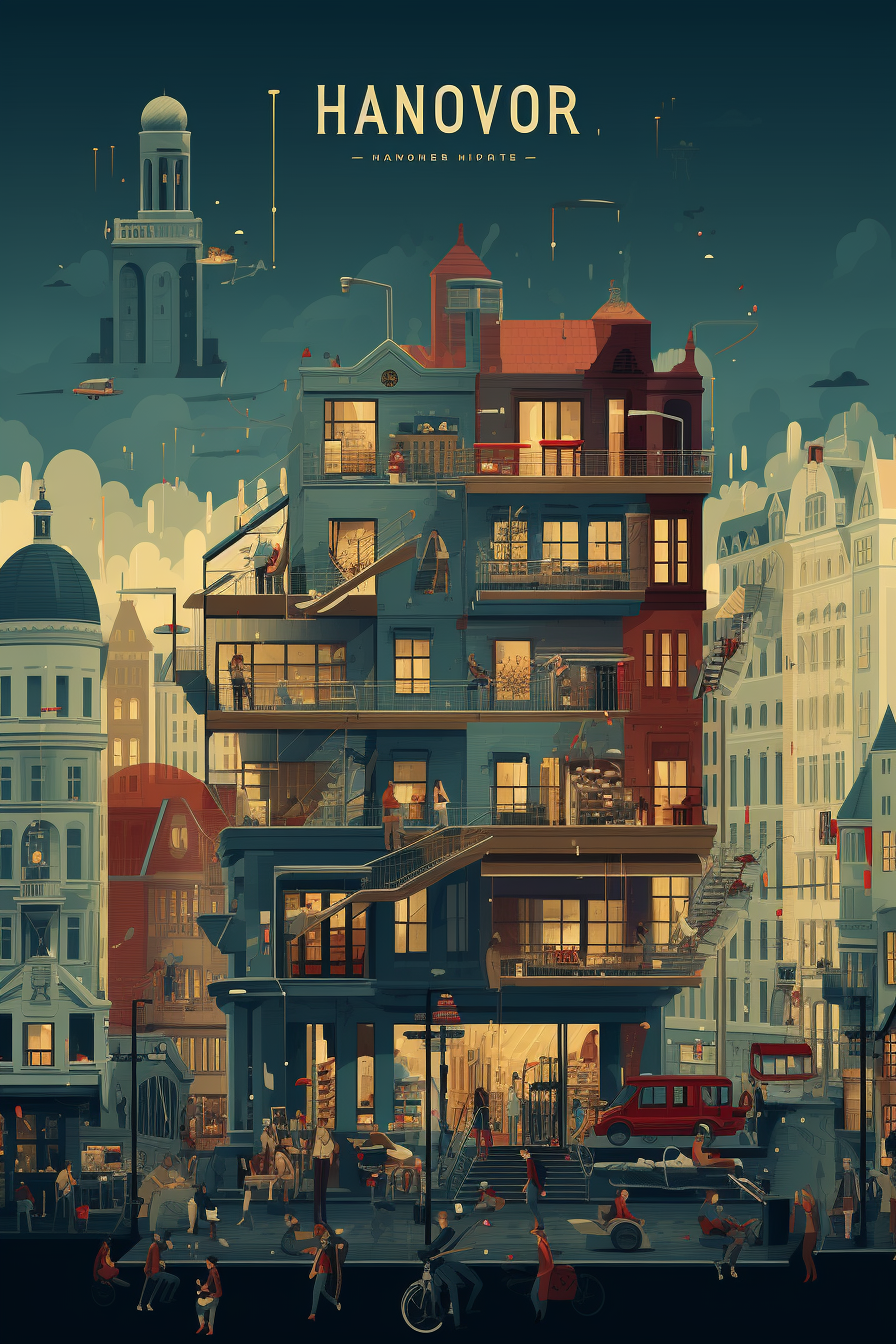 4. Stunning Vector Art of Hanover City