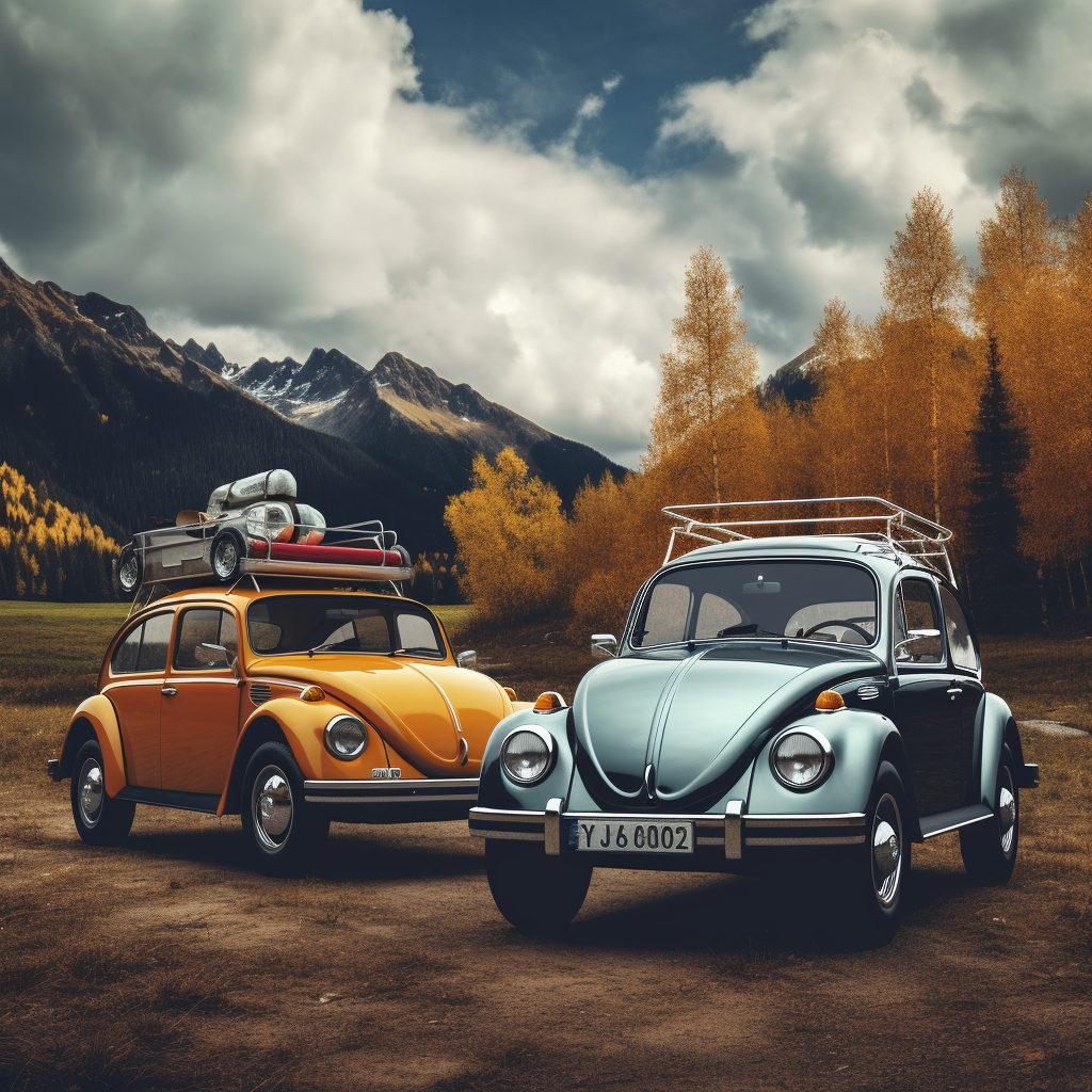 4. Adventure-filled jeep and volkswagen