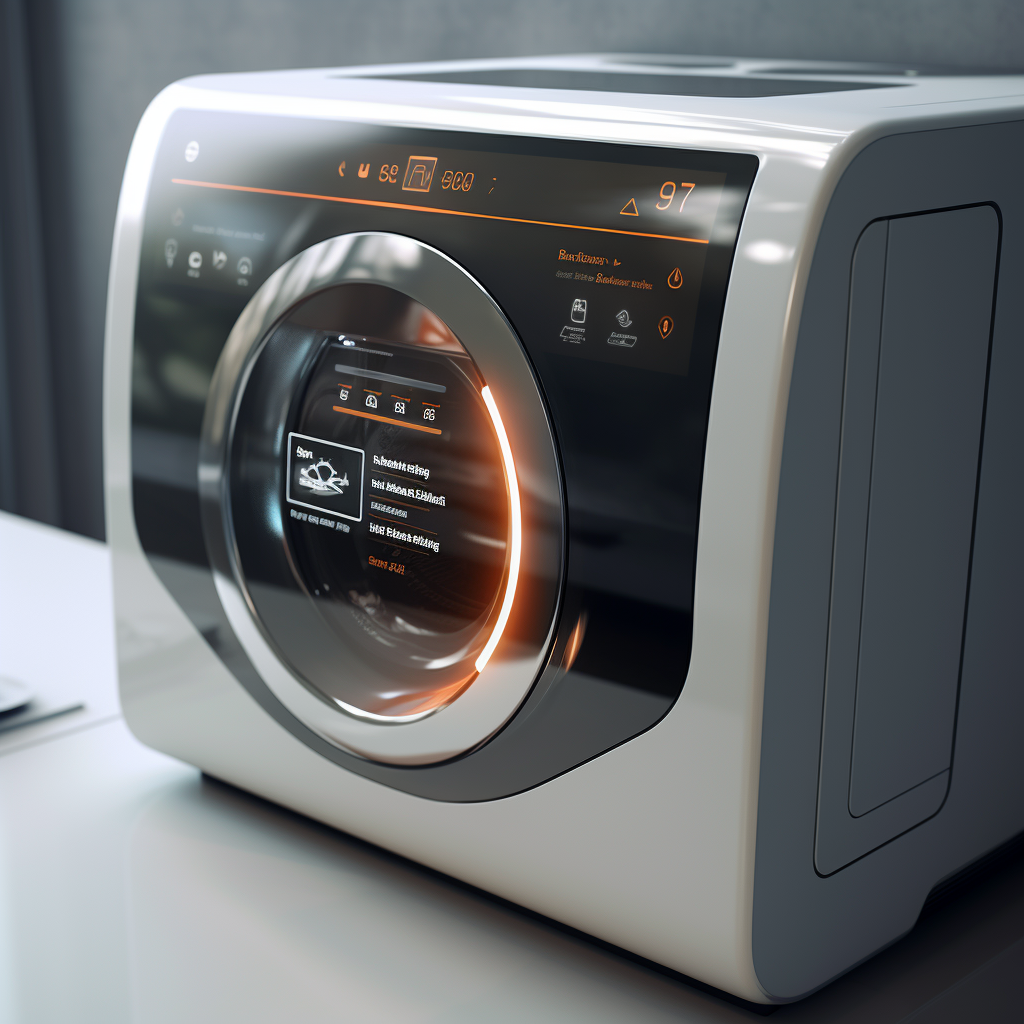 4. Washing machine with touch screen