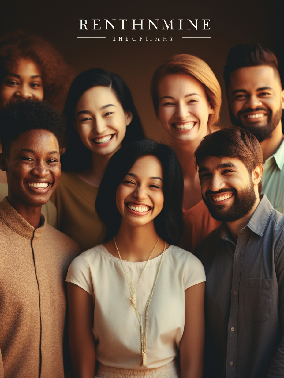 4. Smiling ethnicities depicted on English book cover