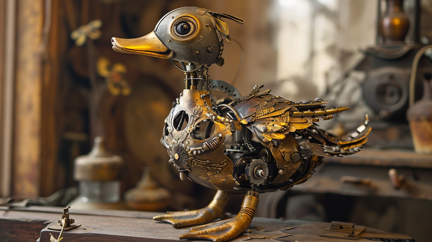 4.  Ingenious mechanical duck created by Jacques de Vaucanson