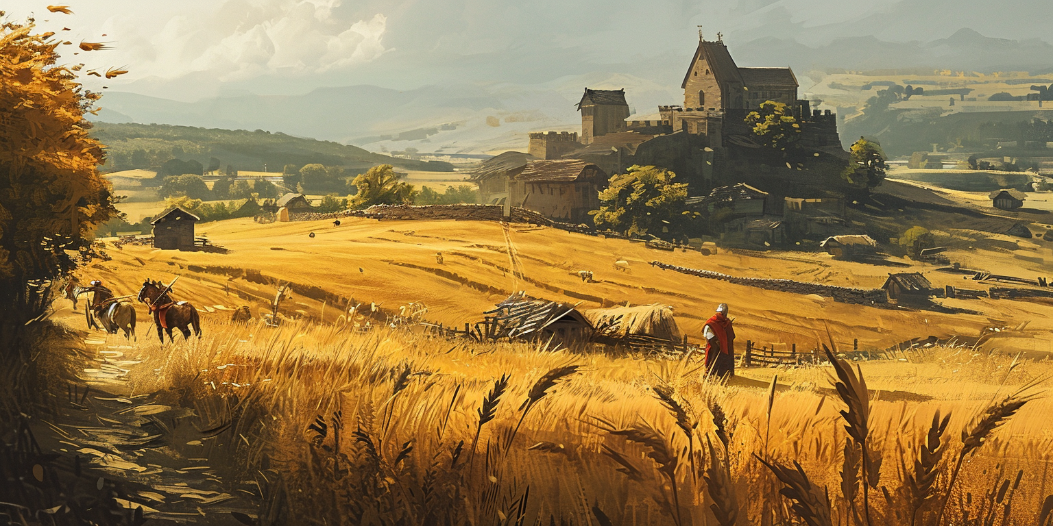 4. Image of rustic medieval farmland