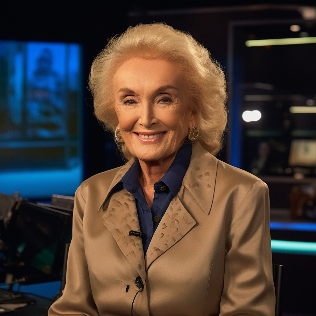 4. Elegant Mirtha Legrand in TV Studio