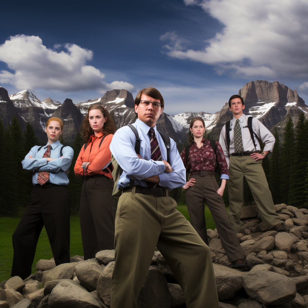 4. Image of  The Office  cast in Montana