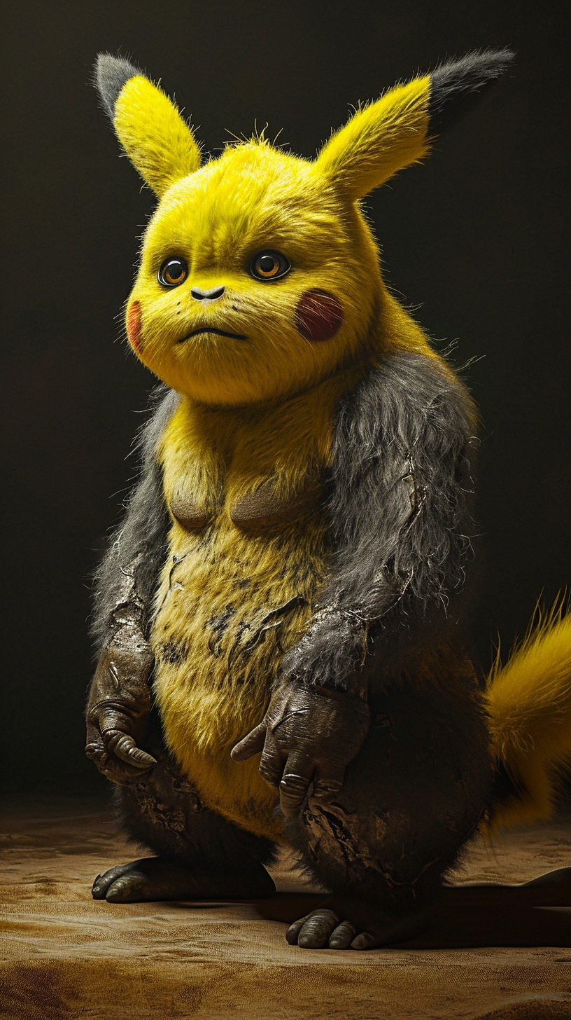 4. Admire the amazing hyperealistic Pikachu Gorilla image