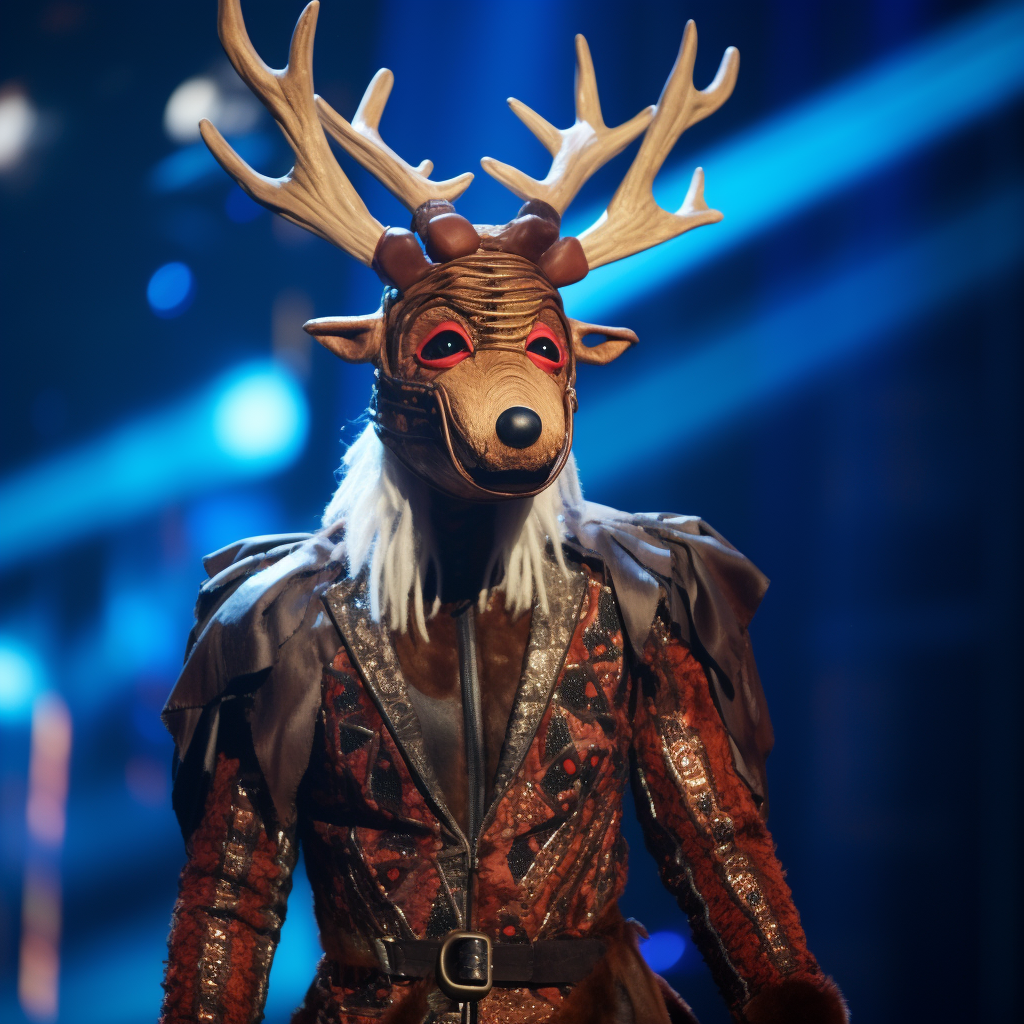 4. Reindeer costume for TV show