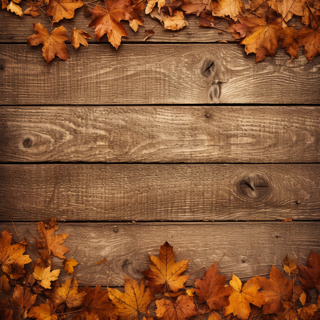 4. Beautiful autumn wood background with rustic charm