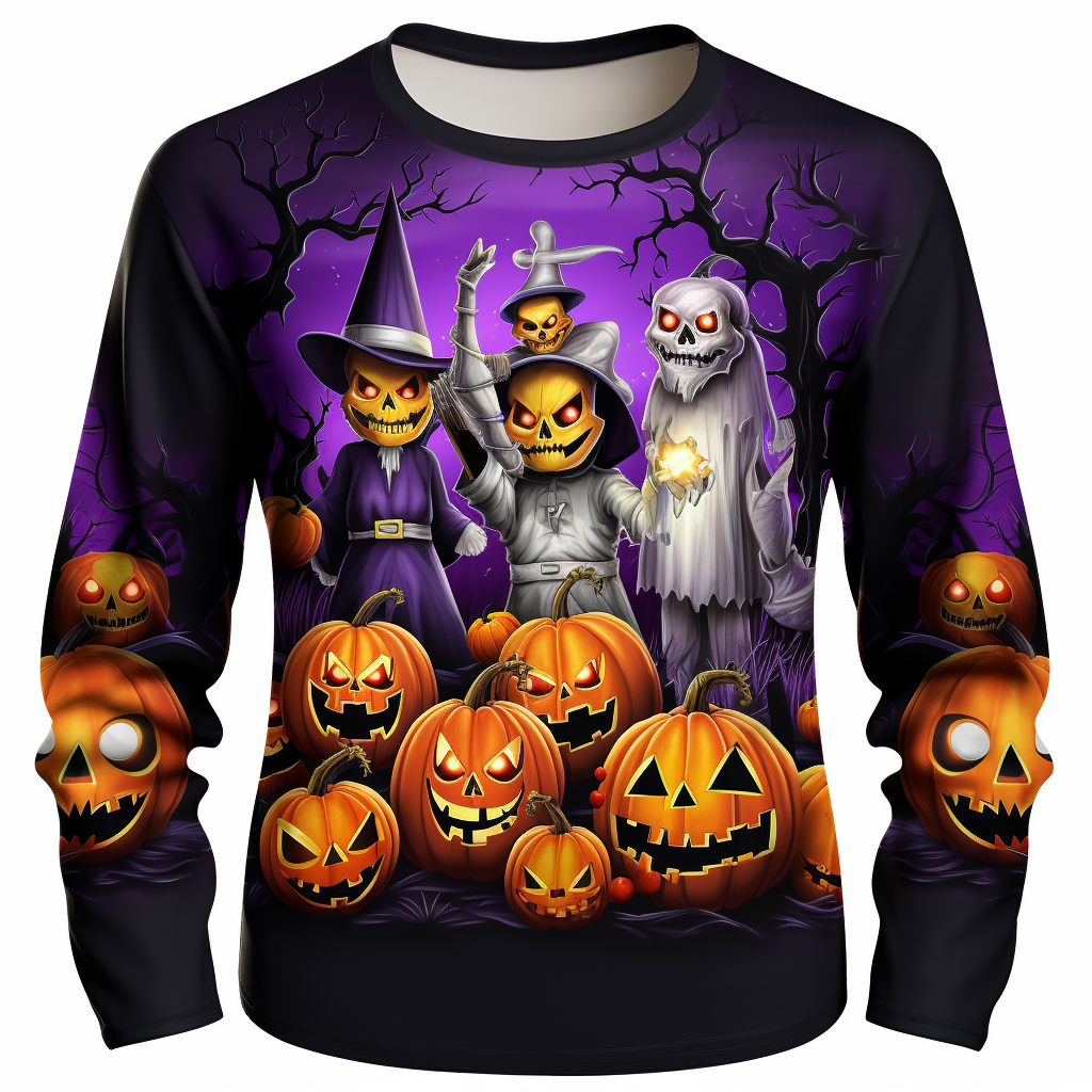 4. Halloween tshirt with spooky season design