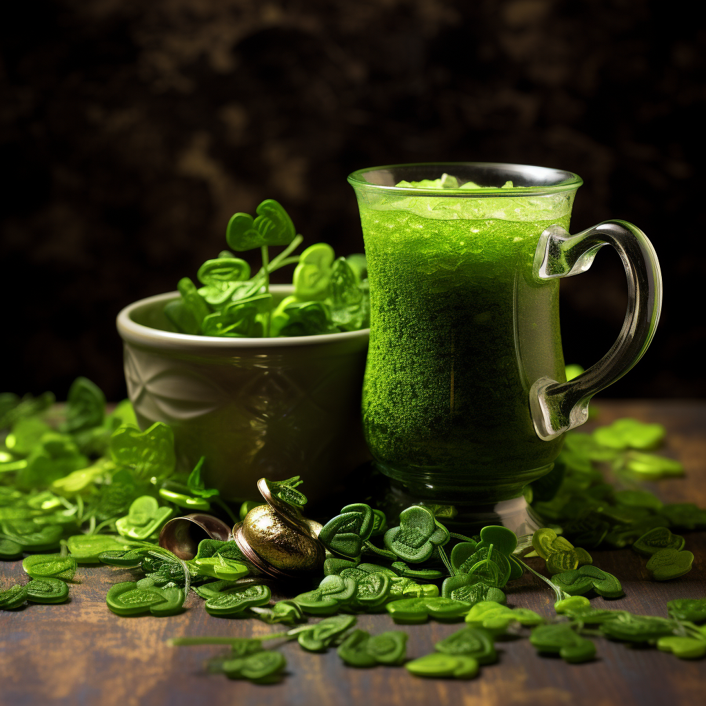 4. Colorful Shamrocks and Cup Decoration