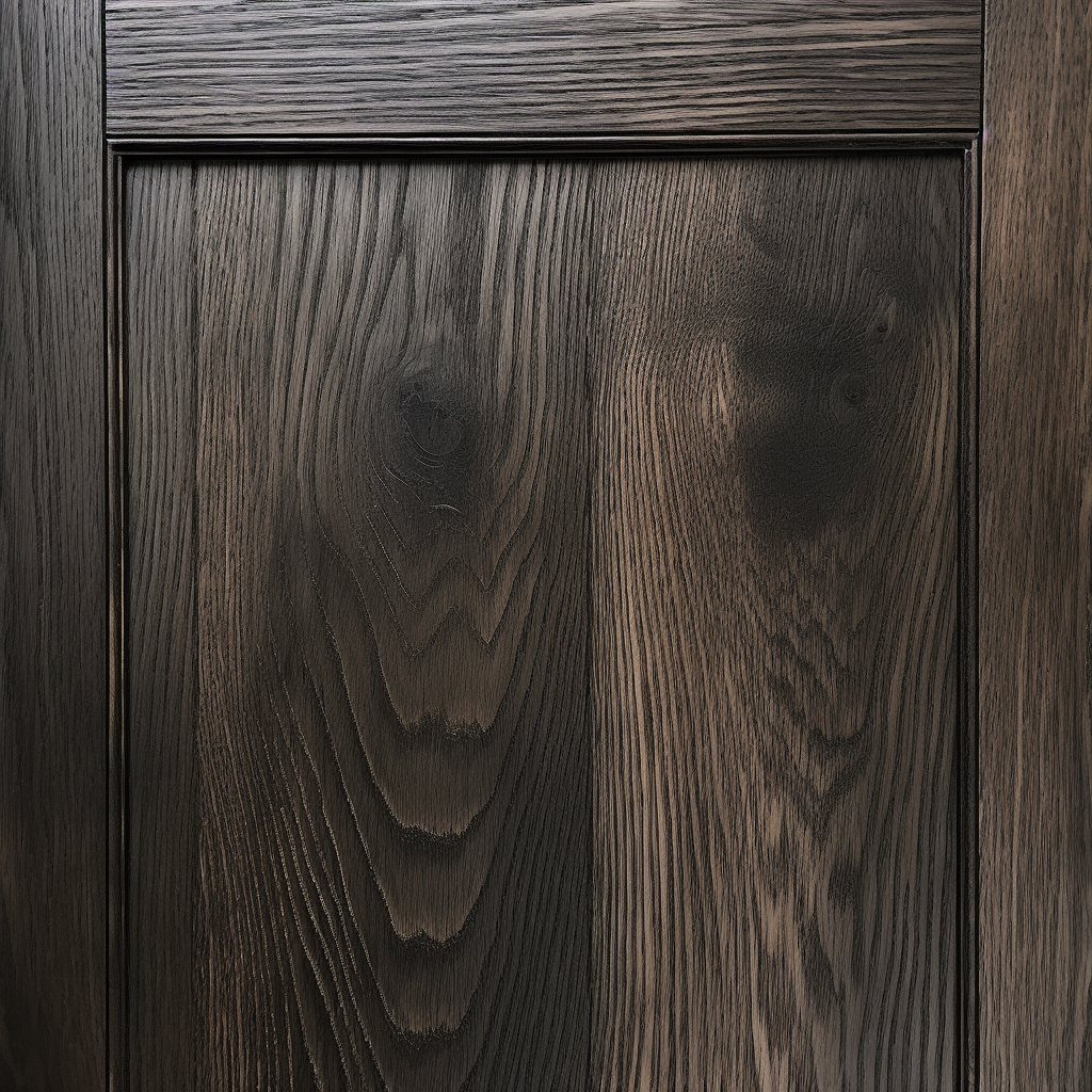 4. Beautiful wood door with fumed Smokey stain.