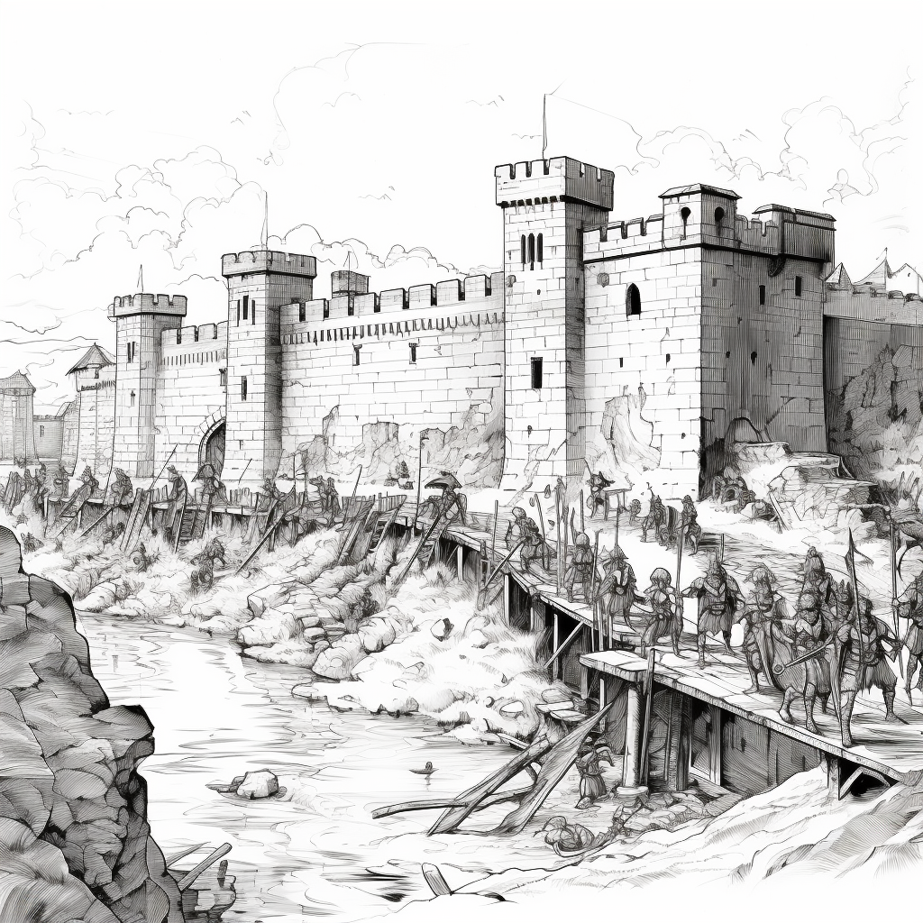 Acre Templar's Citadel Coloring Page