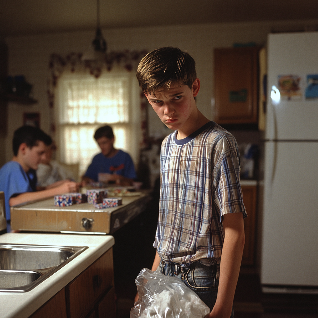 14 year old kid upset-emptying dishwasher in 1990s Texas.