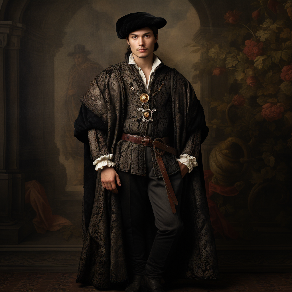 Confident 1400s Fashion Man