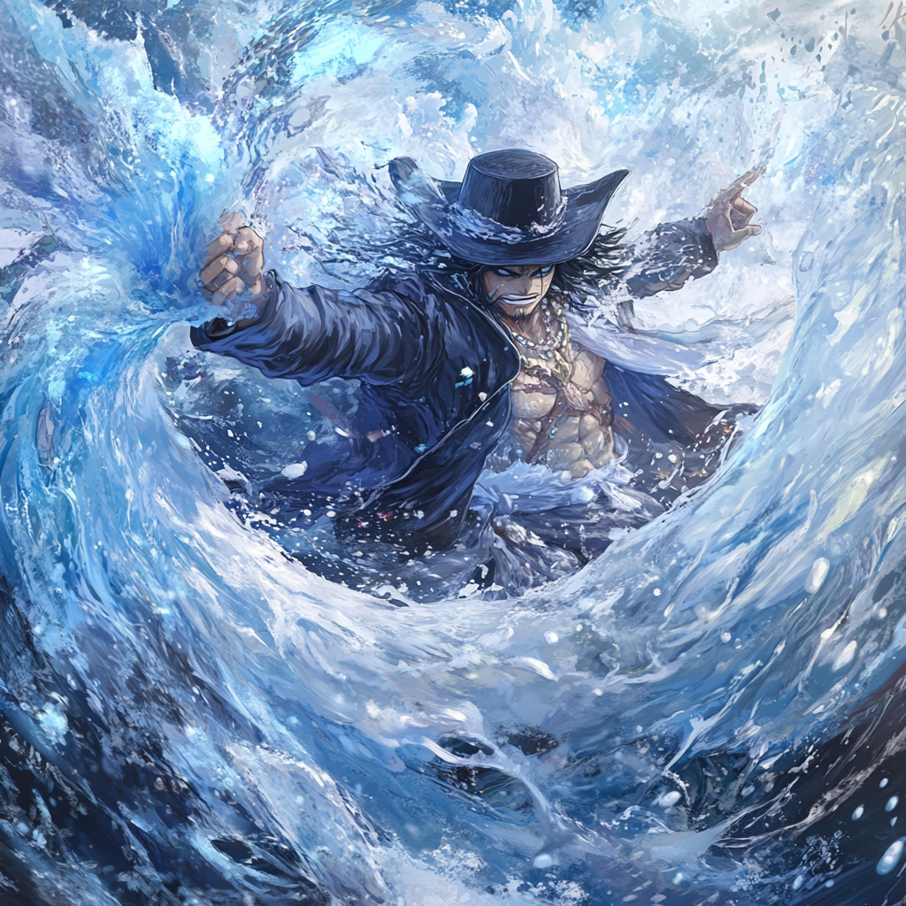 16K Image: Aokiji Freezing Sea Battle Scene 