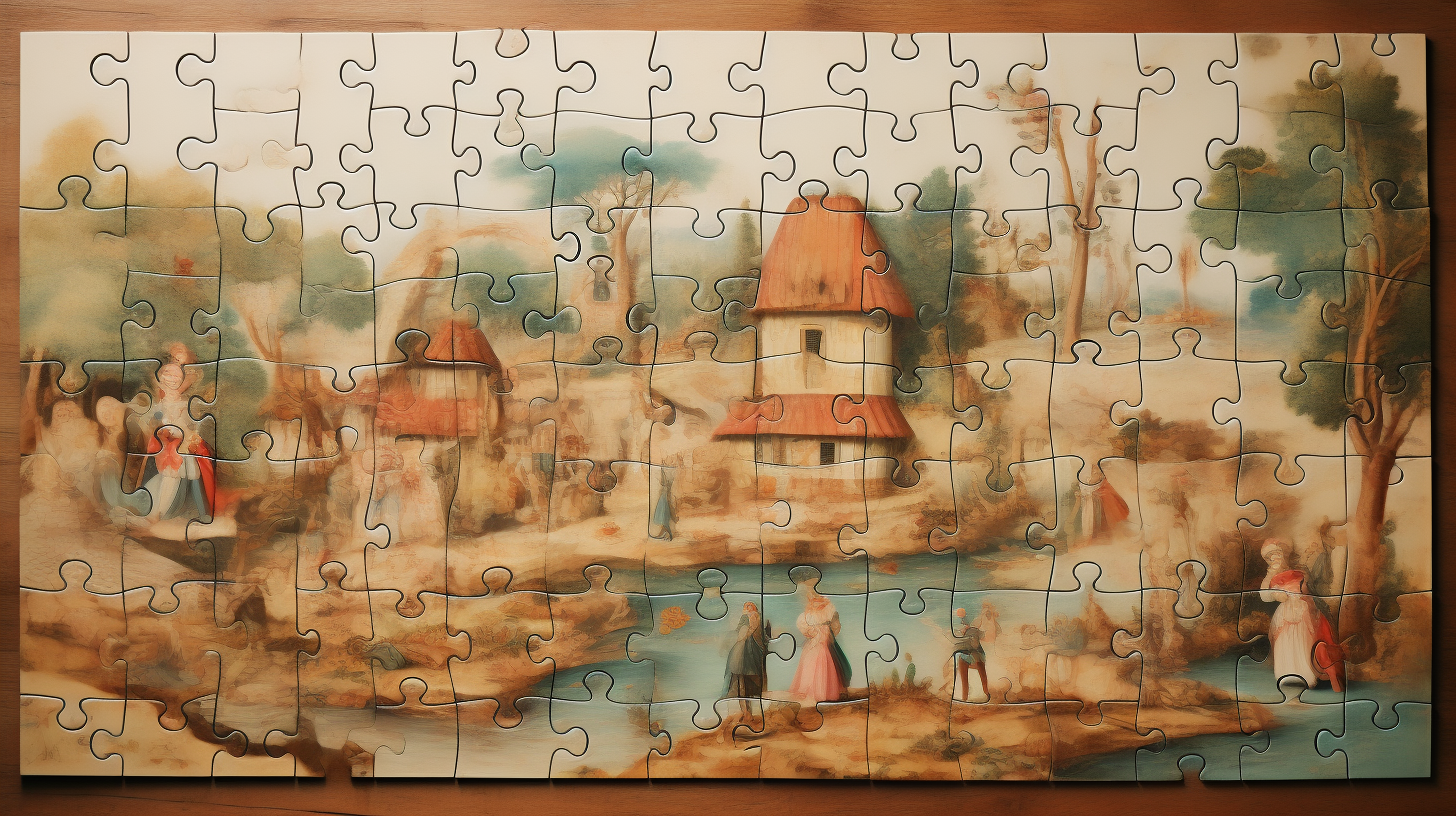 Incomplete 1700s Children's Fairytale Puzzle