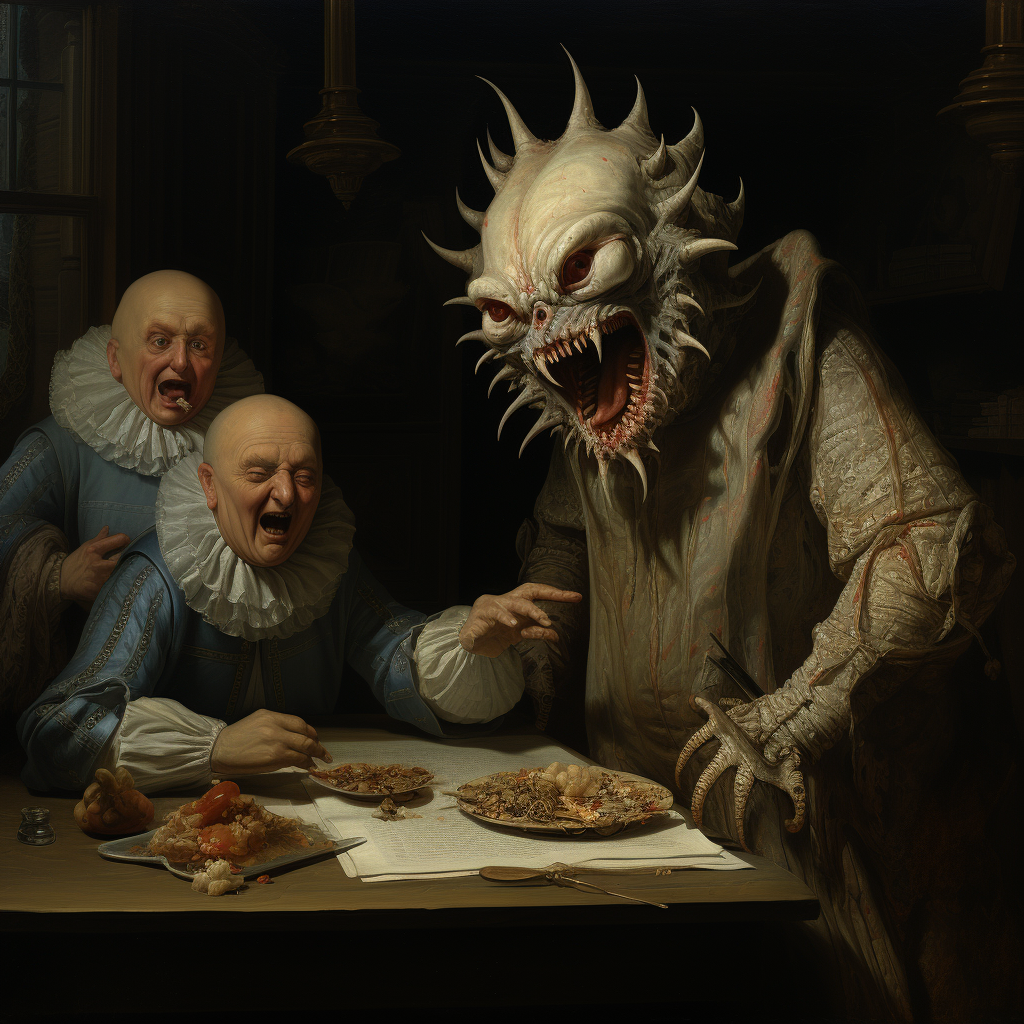 Eerie 17th Century Horror Scene