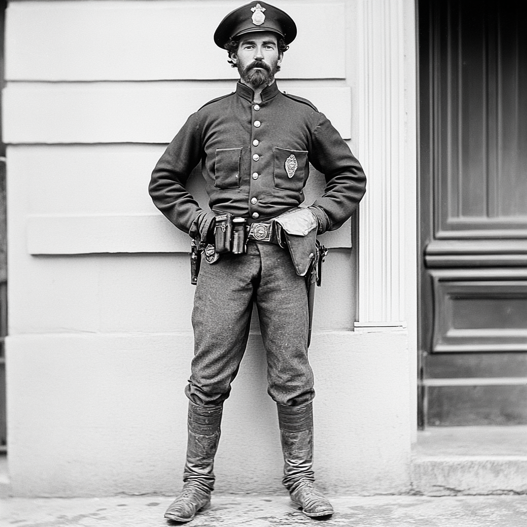 1870 San Francisco Police Officer Fashion Portrait