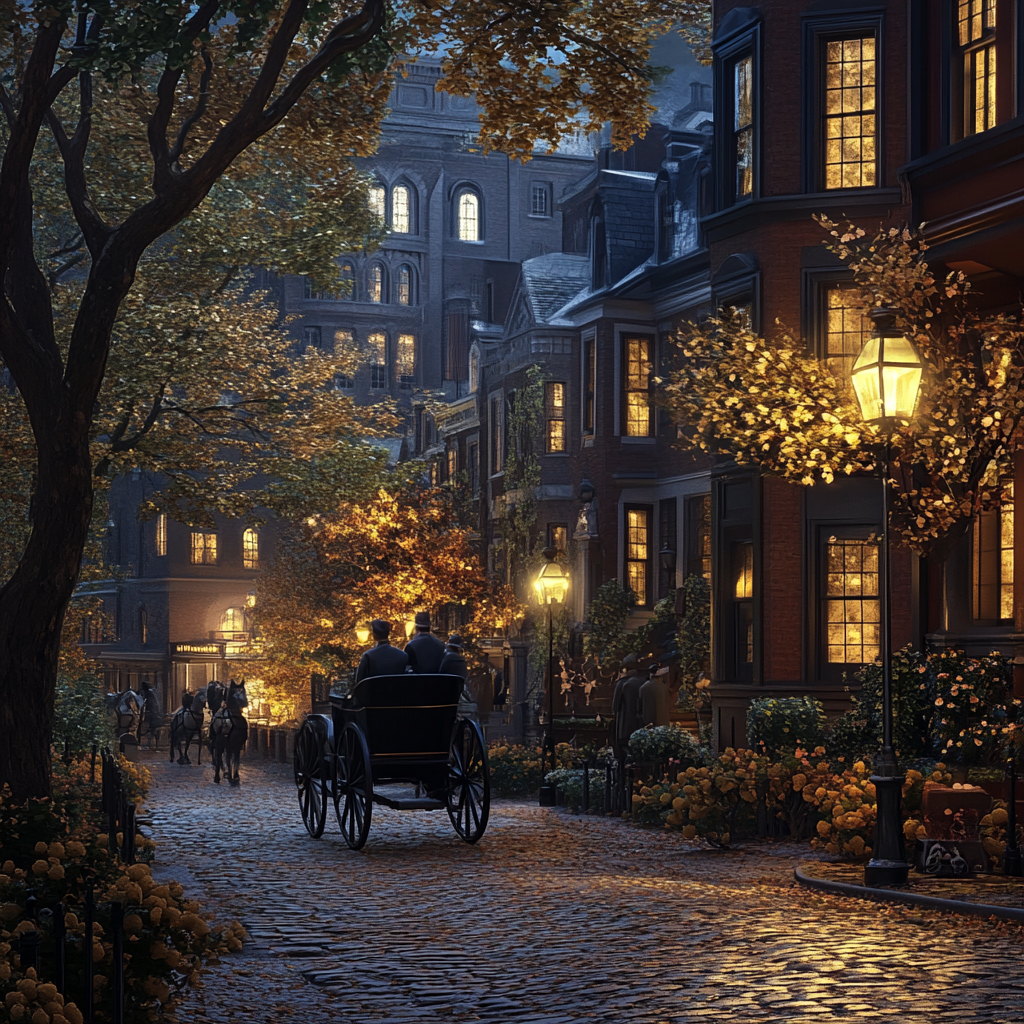 1900s Boston captured in realistic photo renderings.