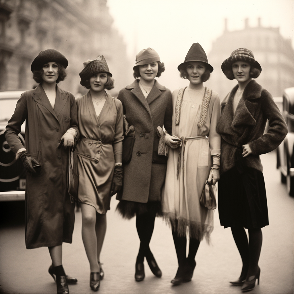 Fashion model in 1920s Paris