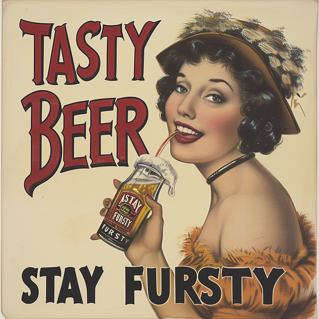 1930s Advert Beer Tasty Fursty