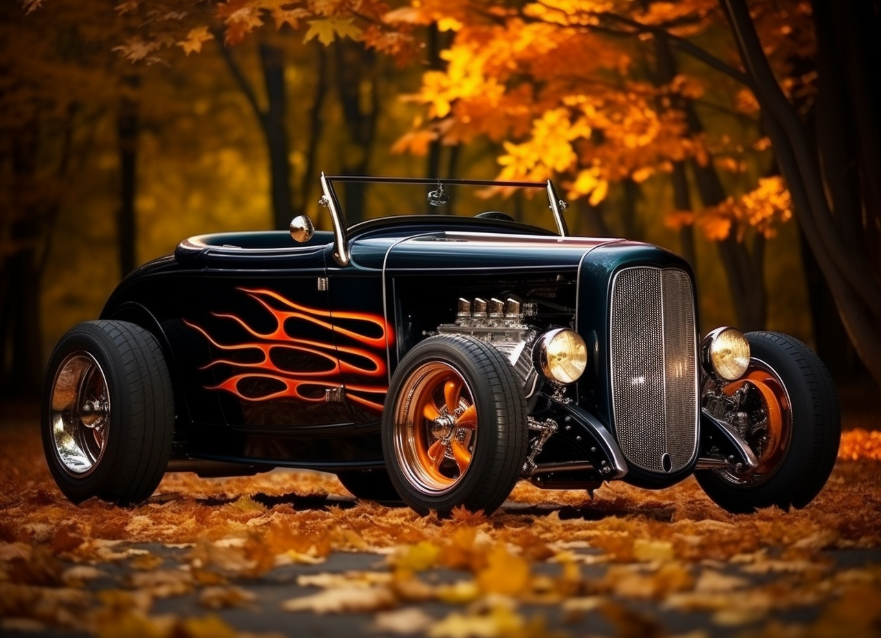 Vintage Ford Model A Roadster Hot Rod