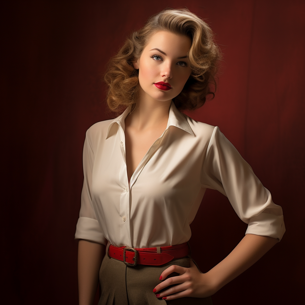 Sophisticated 1950s G-Man Woman