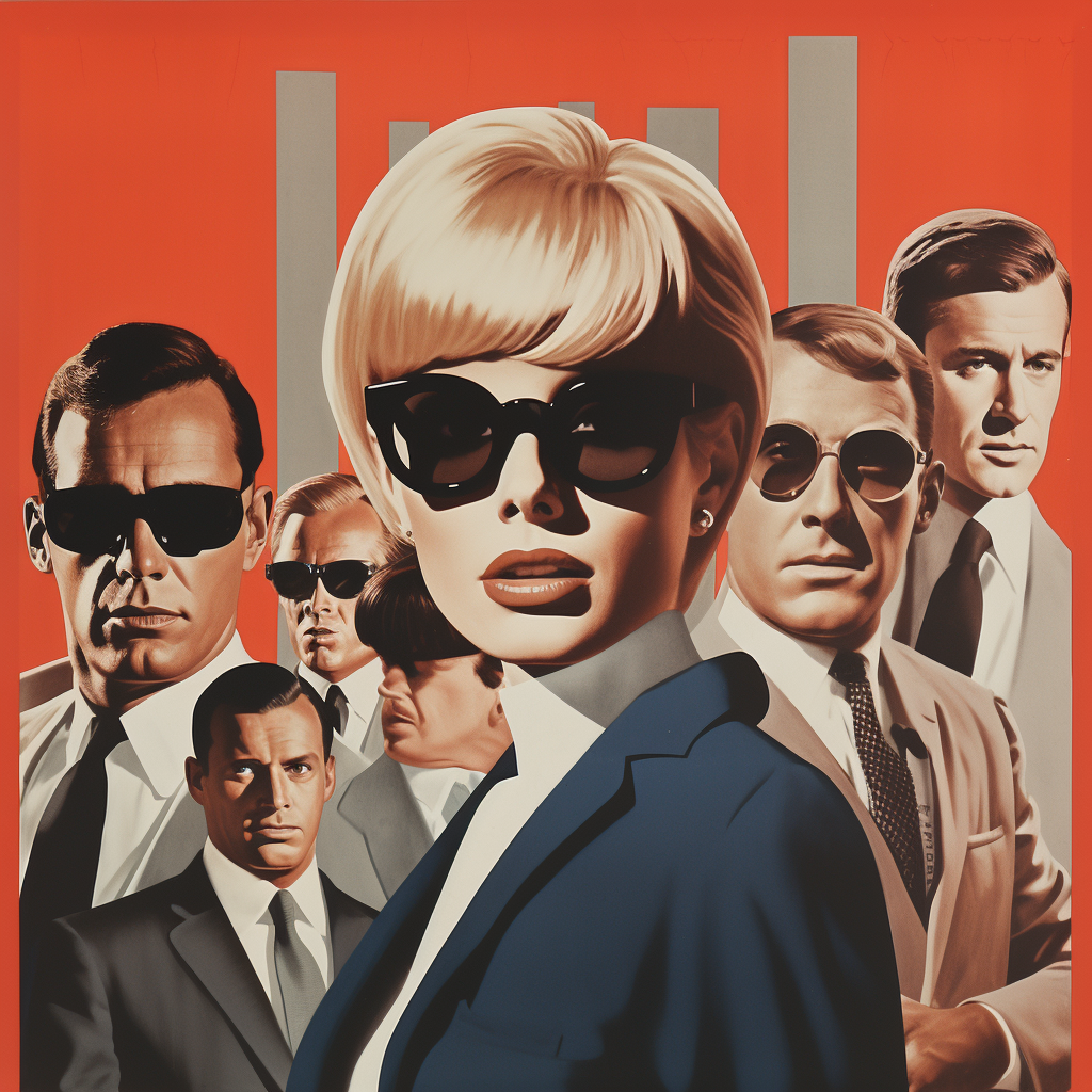 Vintage espionage movie poster