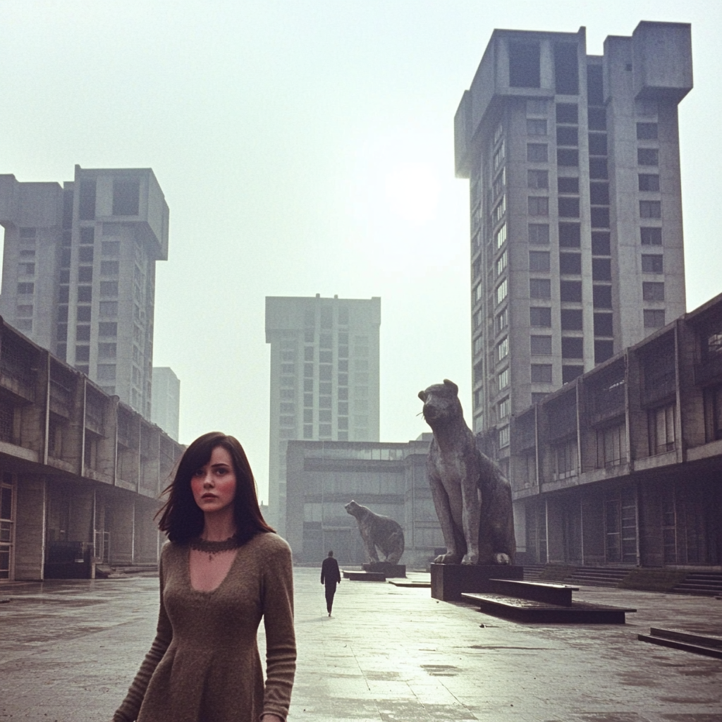 1970s Belfast Tower Blocks in Documentary Style Photo