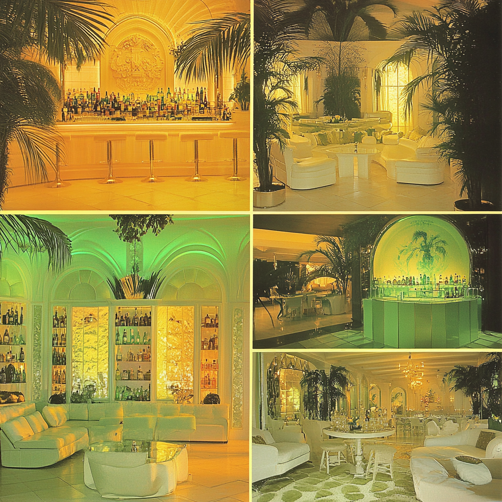 1970s Miami Palm Royale themed party: Classy, old money.