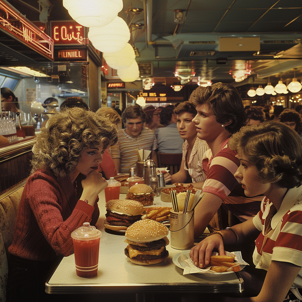 1970s Diner Scene Photo