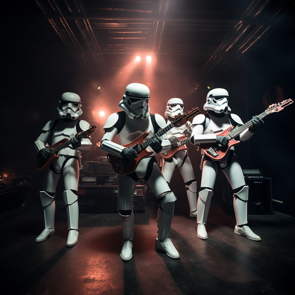 Storm Troopers Playing Classic Rock Music