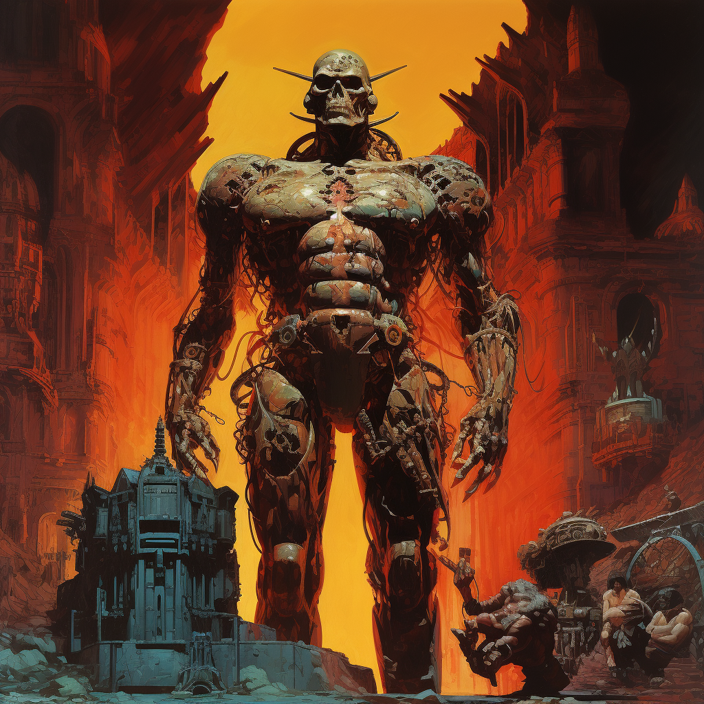 Demon Castle Robot Pulp Fiction Image